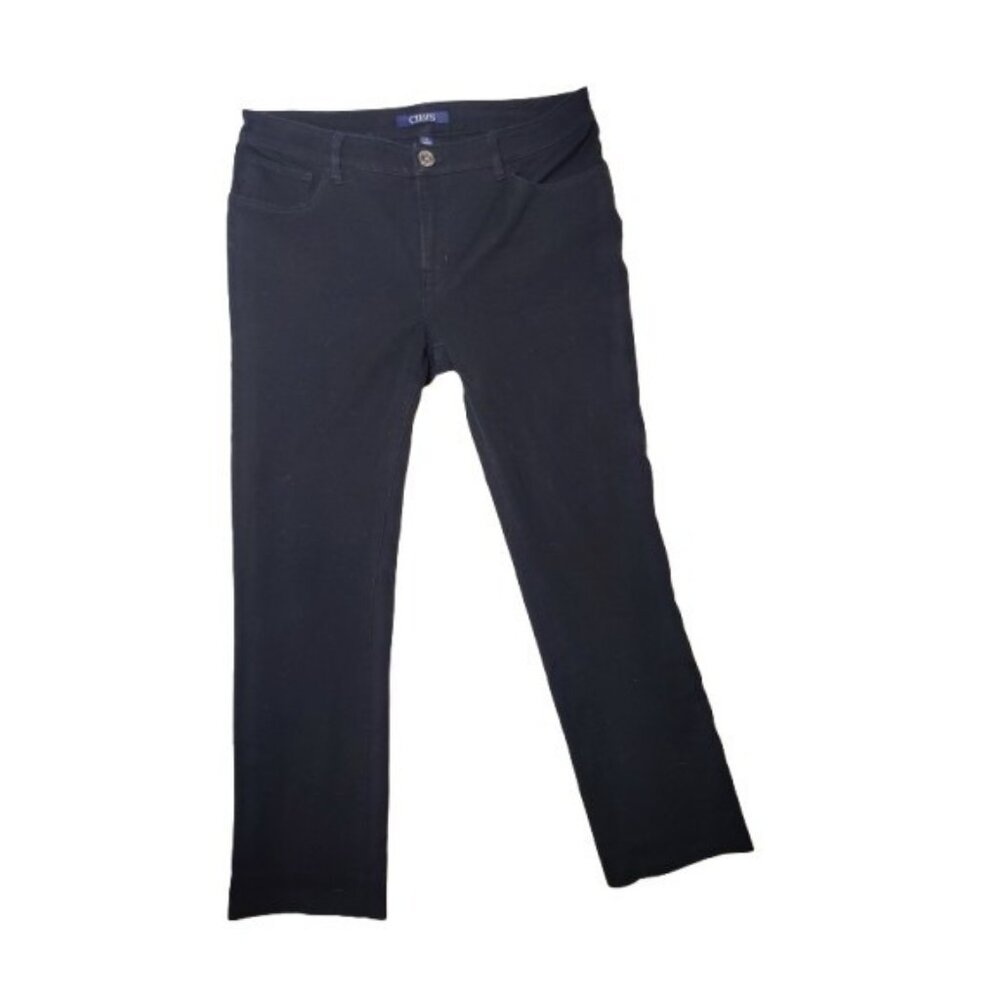Chaps Madden Straight Leg Mid Rise Black Lightweight Jeans 12